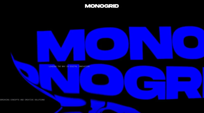 Monogrid — жидкая 3D-типографика